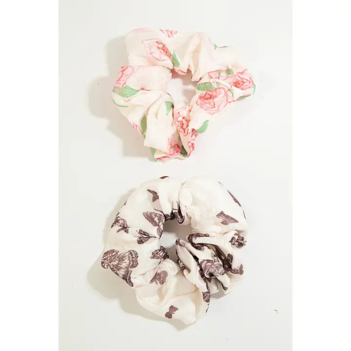 Butterfly Rose Scrunchie Set