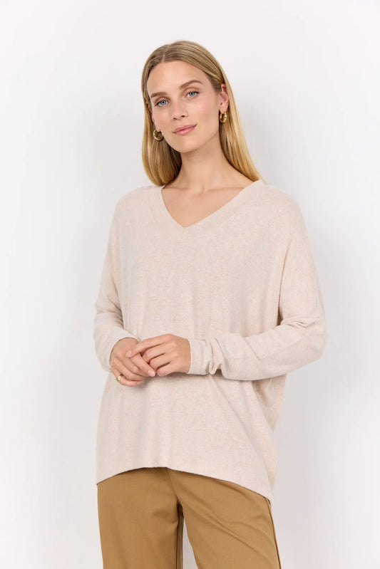 Biara 90 Cream Lightweight Sweater