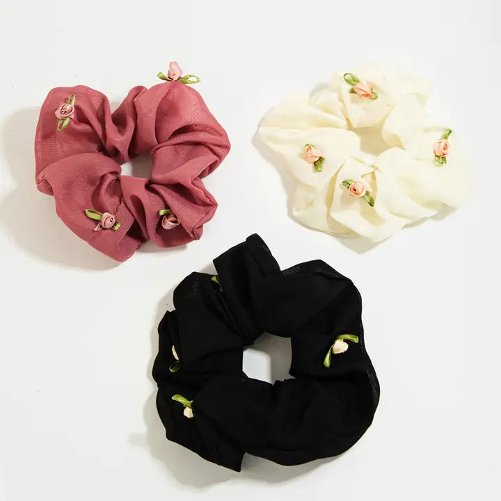 Rosette 3 pack Scrunchie Set