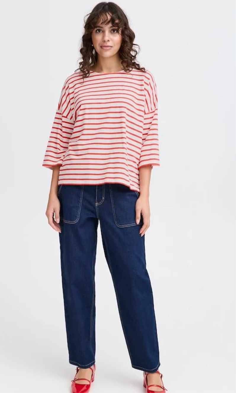 FrSiva Striped Top