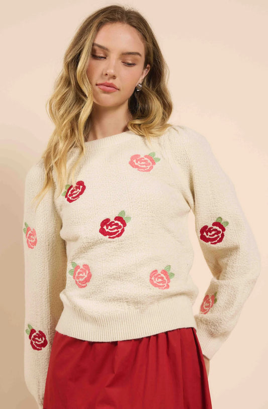 Smell The Roses Sweater