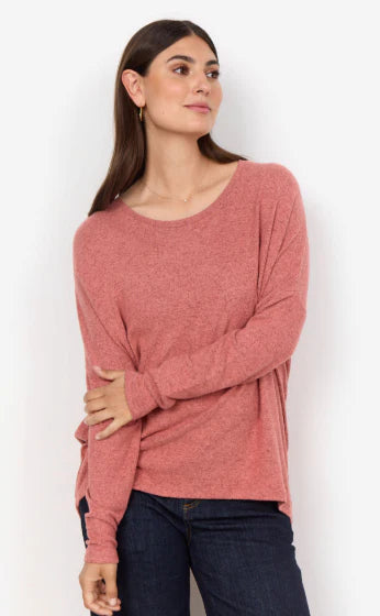 Biara Classic Pullover Blush Melange