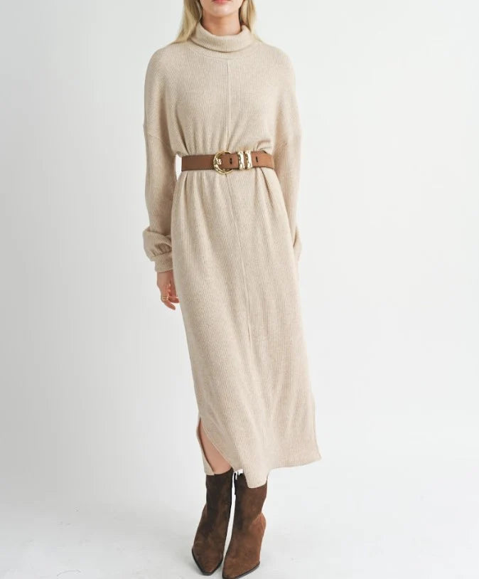 Doing Well Maxi Shirt Dress