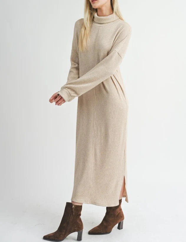 Doing Well Maxi Shirt Dress