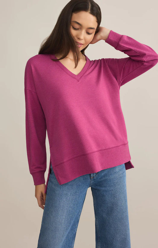 Modern V-Neck Weekender Magenta