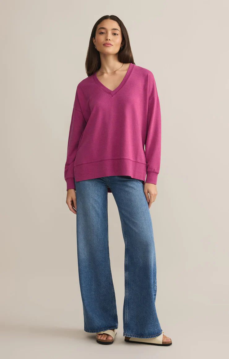 Modern V-Neck Weekender Magenta