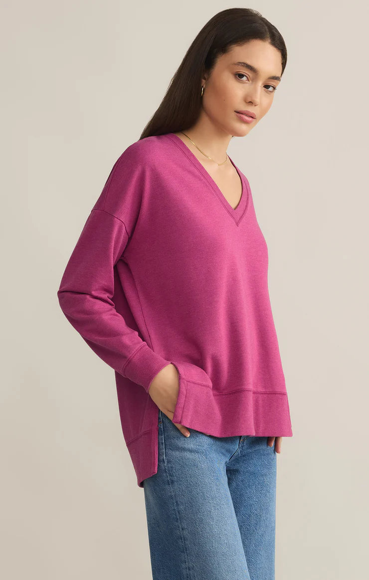 Modern V-Neck Weekender Magenta