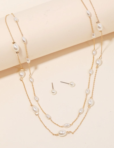 Dainty Layered Double Chain Necklace