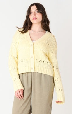 Open Stitch Lemon Cardigan