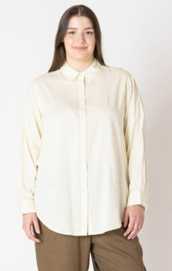 Curvy Longsleeve Lemon Button Up