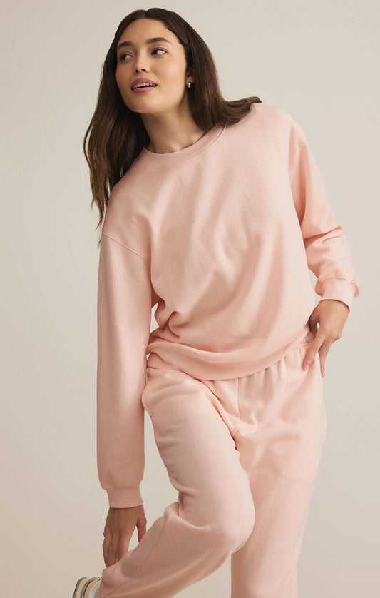 Boyfriend Sweatshirt in Pink Salt