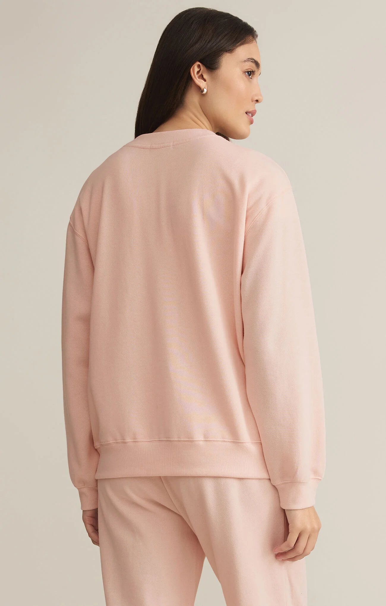 Boyfriend Sweatshirt in Pink Salt